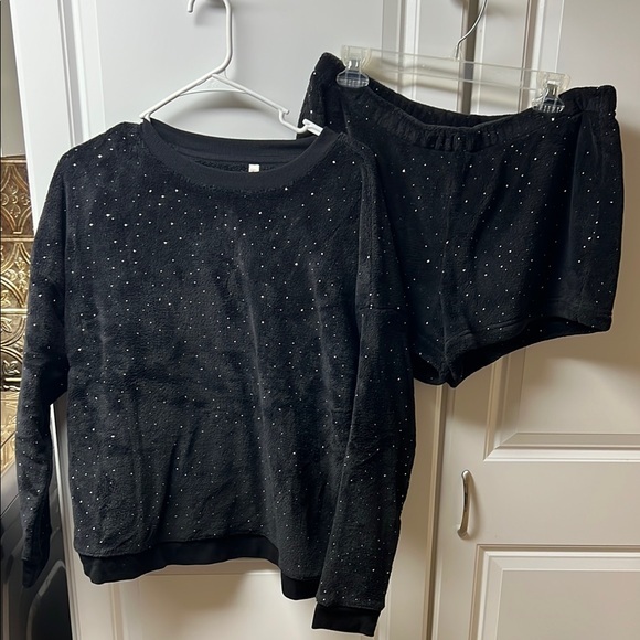 SO Other - SO Black Velour Lounge Set, XL,